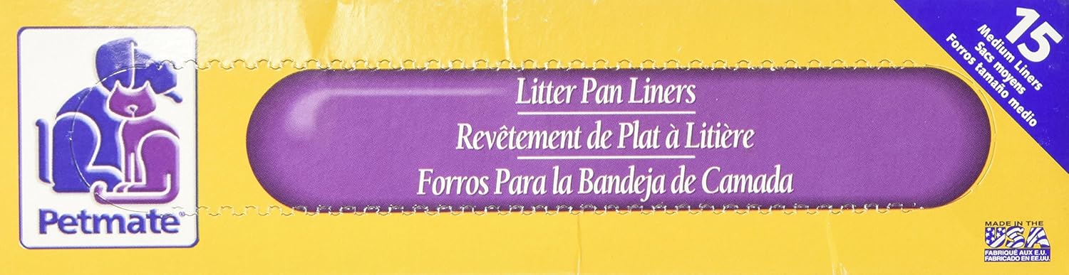 Petmate Litter Pan Liners 15Ct Medium